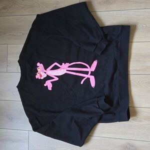 Stereo Vinyls Pink Panther Oversized Embroidered Sweatshirt Size L